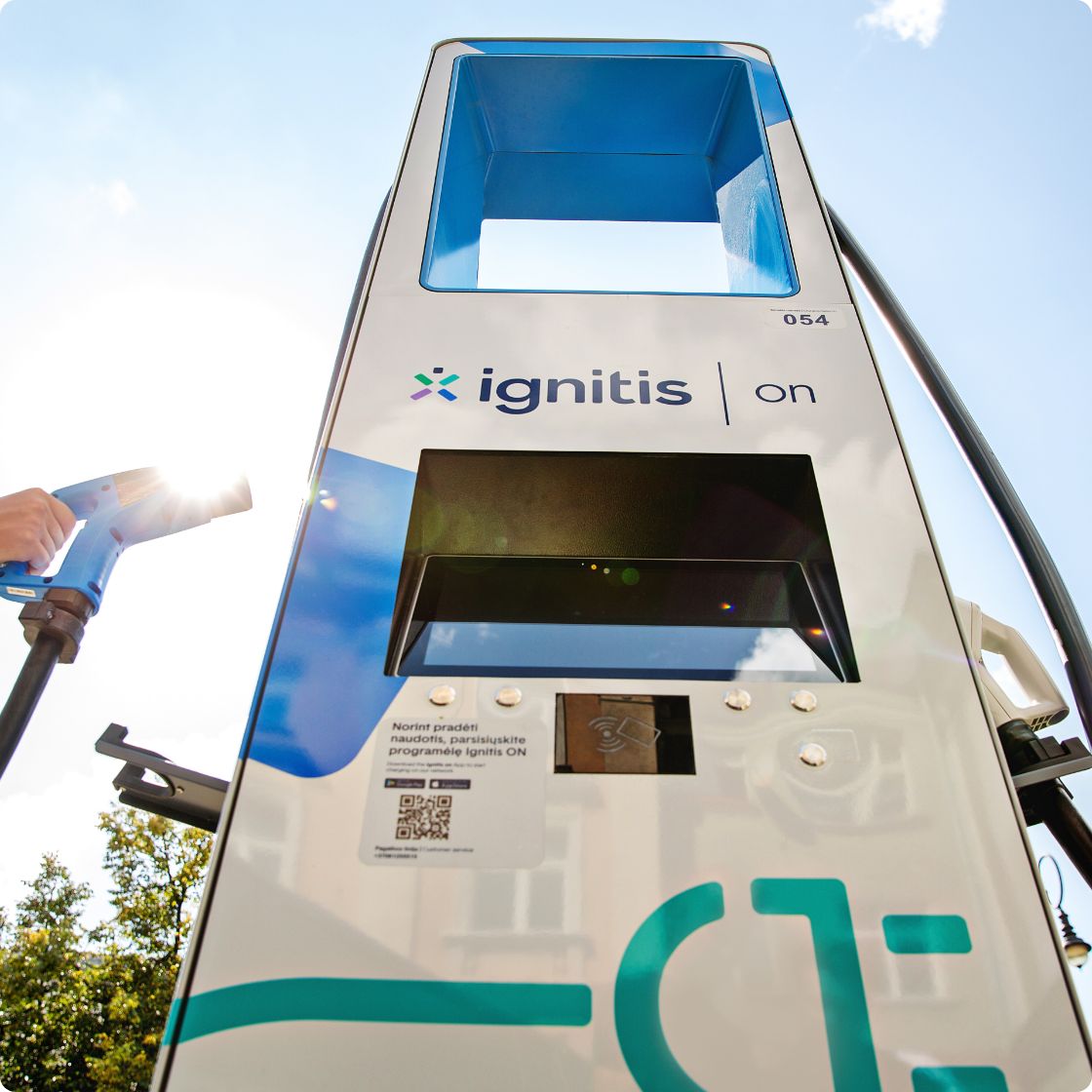 Ignitis ON EV charging station